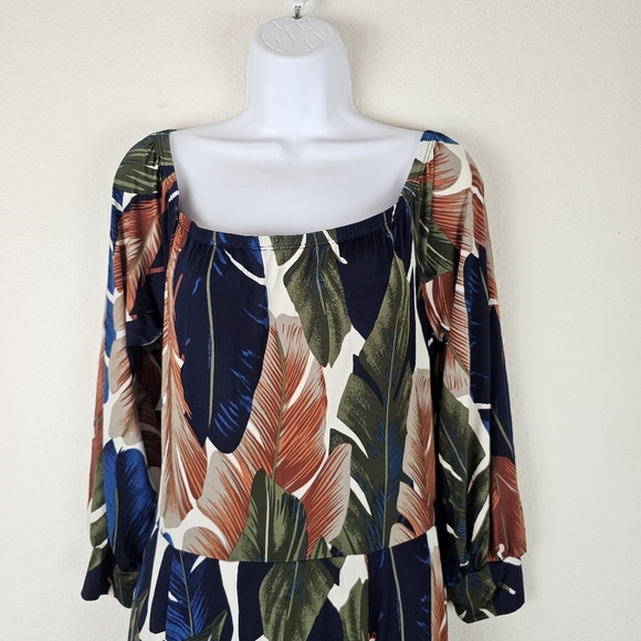 Fashion Nova Curve Night Moves Off-Shoulder Romper Maxi Dress Olive Combo Size L - Picture 7 of 16